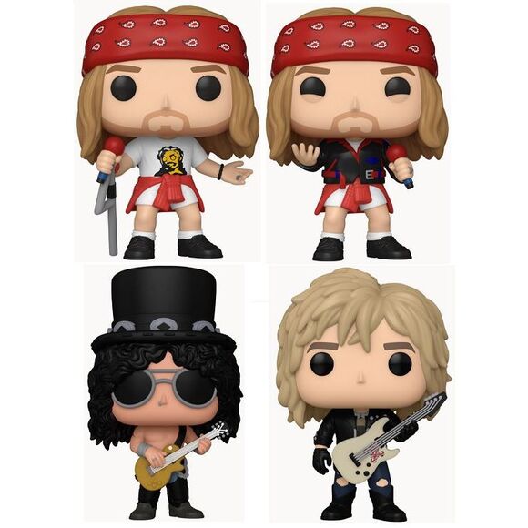 Guns N Roses Funko Pop! Complete Set (4) w/CHASE - Picture 2 of 2
